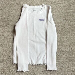 Levi's Kids Cream Long Sleeve Tee
